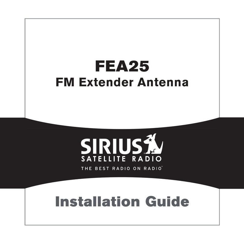 Sirius Satellite Radio FEA25 installation guide