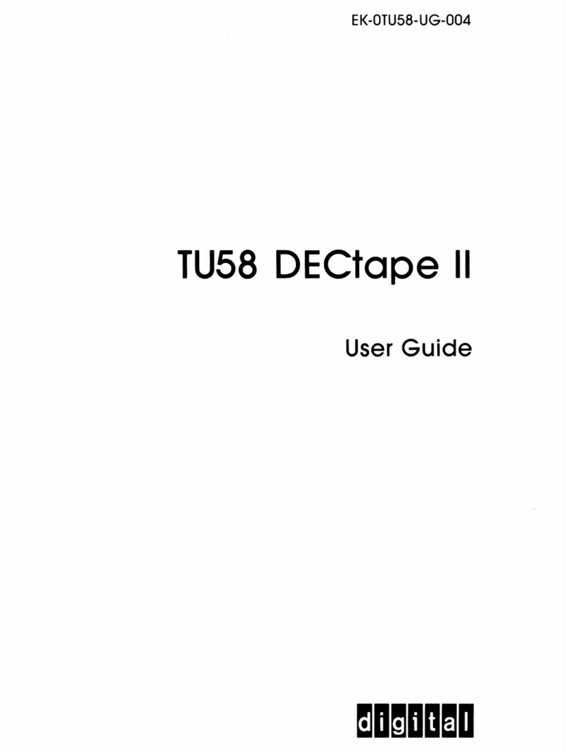 Digital Equipment TU58 DECtape II User manual