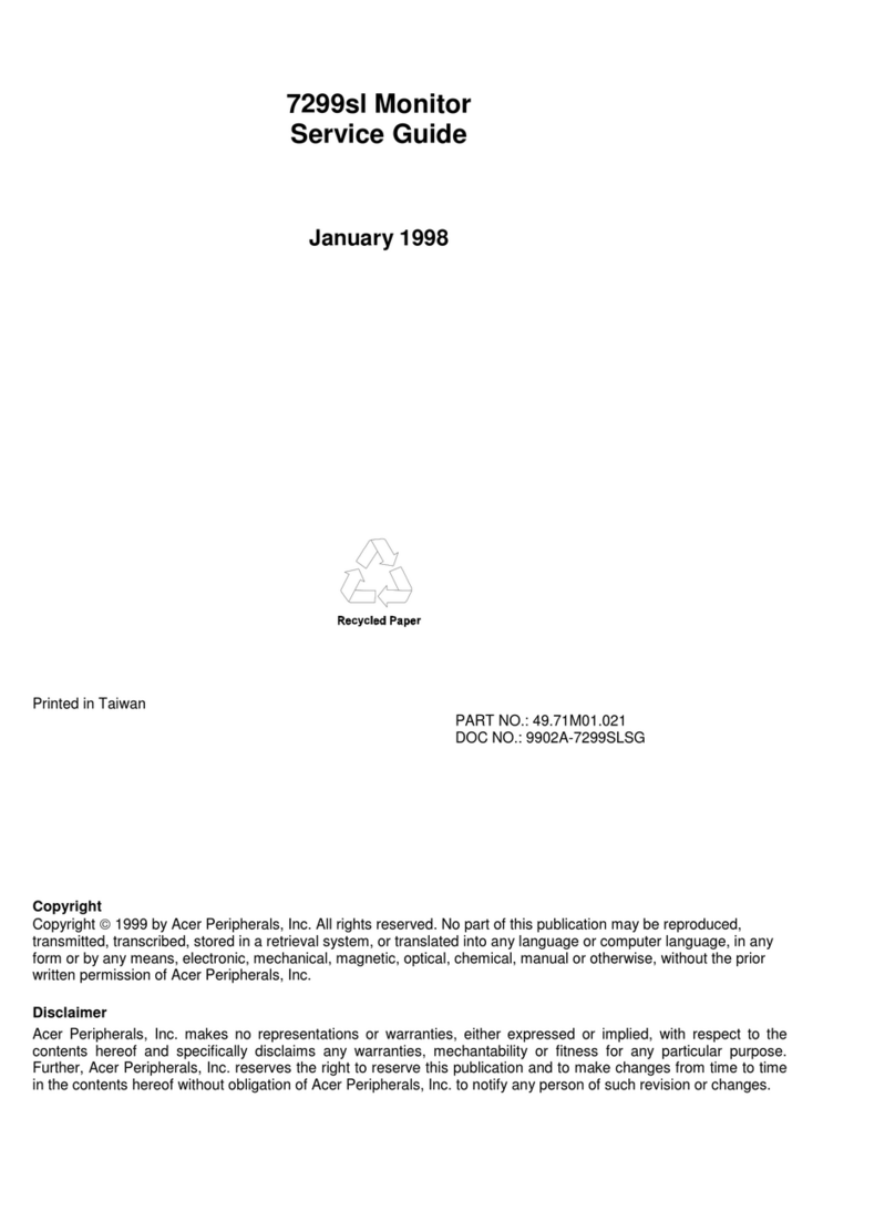 Acer 7299sl User manual