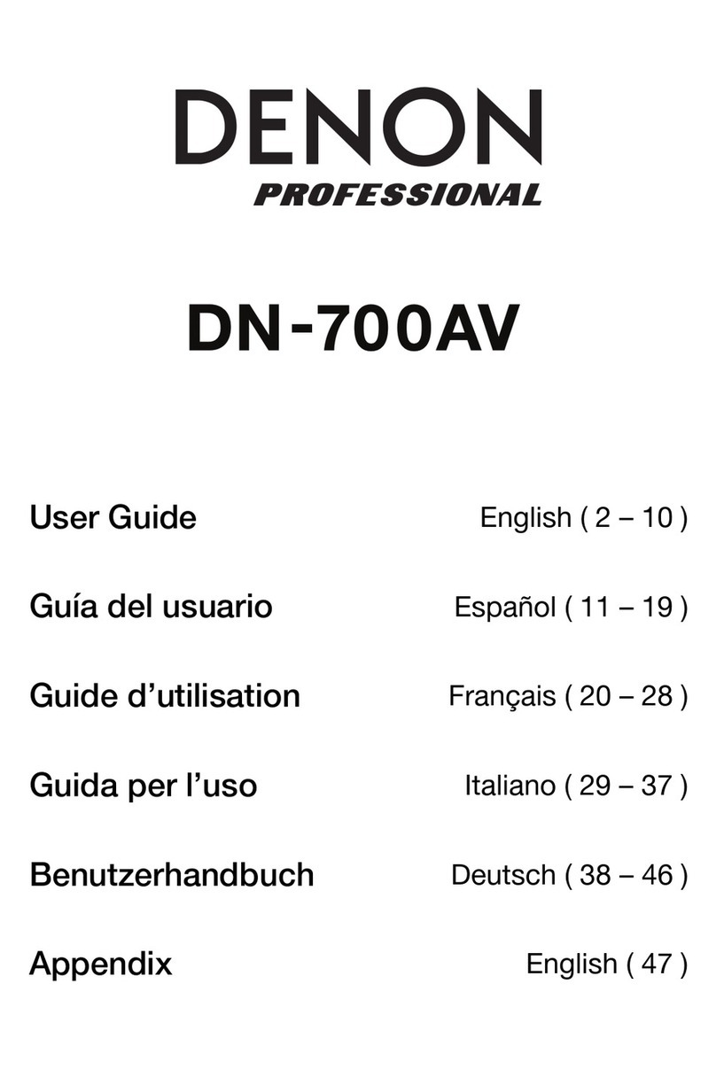 Denon DN-700AV User manual