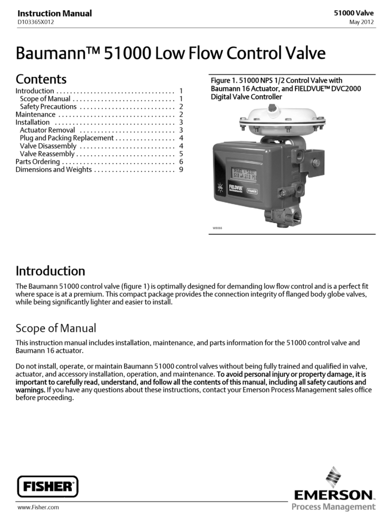 Emerson Baumann 51000 Series User manual