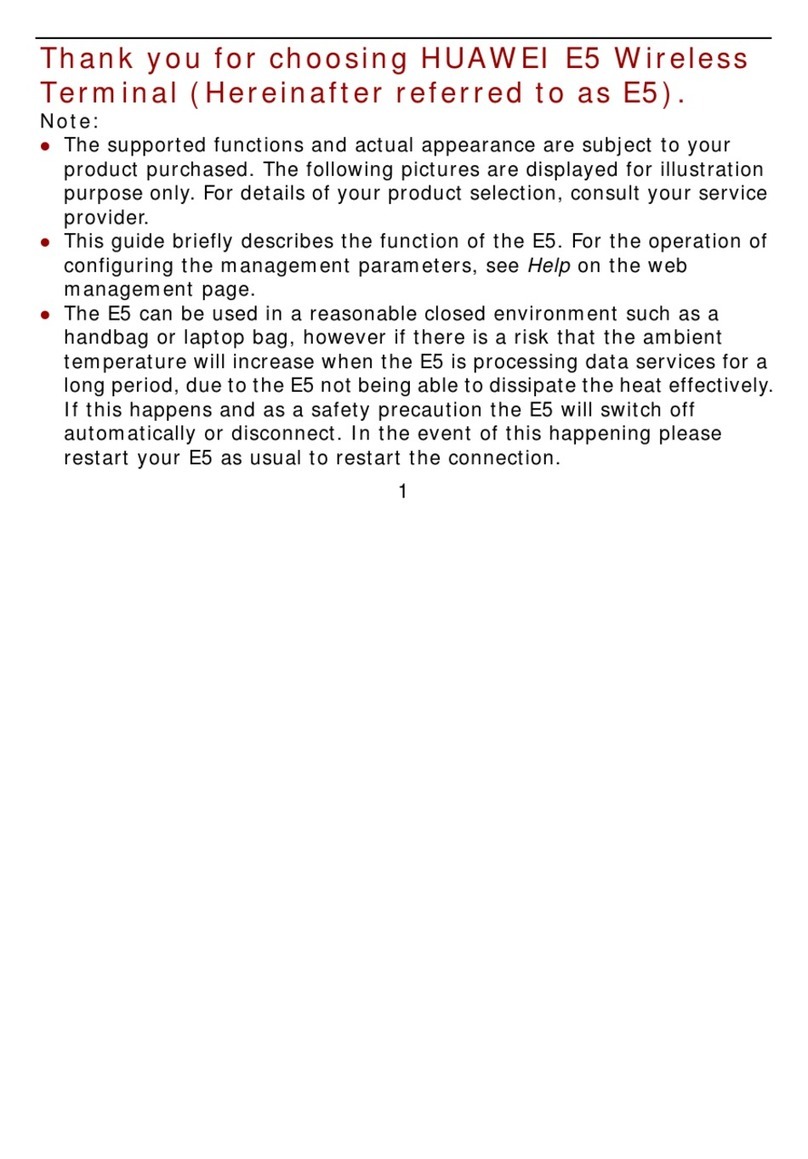 Huawei E5 User manual