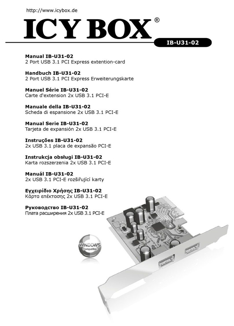 Icy Box IB-U31-02 User manual Icy Box IB-U31-02 User manual