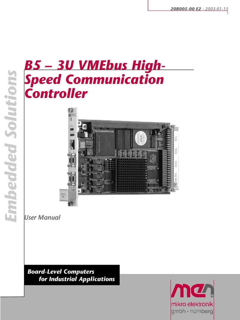 MEN Mikro Elektronik B5 - 3U user manual