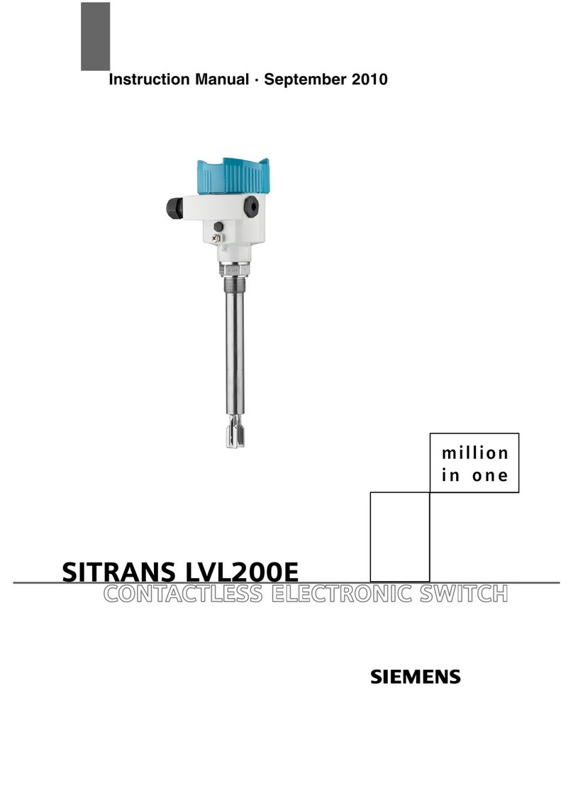 Siemens SITRANS LVL200E User manual