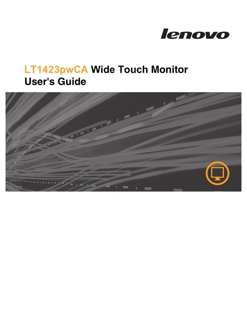 Lenovo ThinkVision LT1423pwCA User manual Lenovo ThinkVision LT1423pwCA User manual