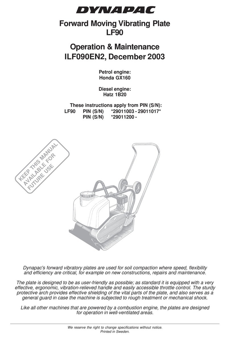 Dynapac LF90 Troubleshooting guide Dynapac LF90 Troubleshooting guide