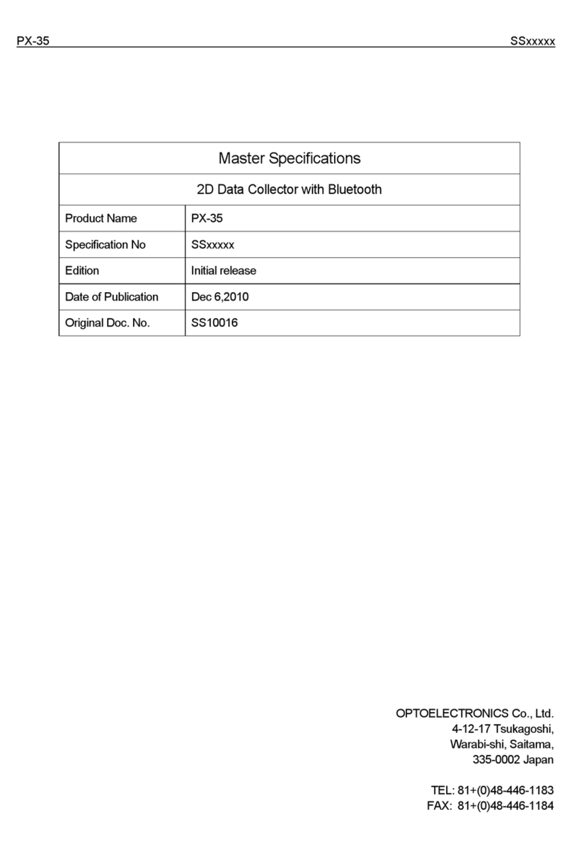 Optoelectronics PX-35 User manual