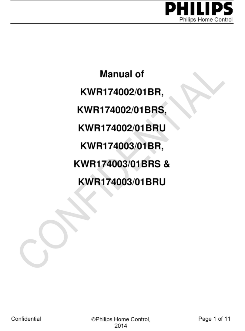 Philips KWR174002/01BRS User manual