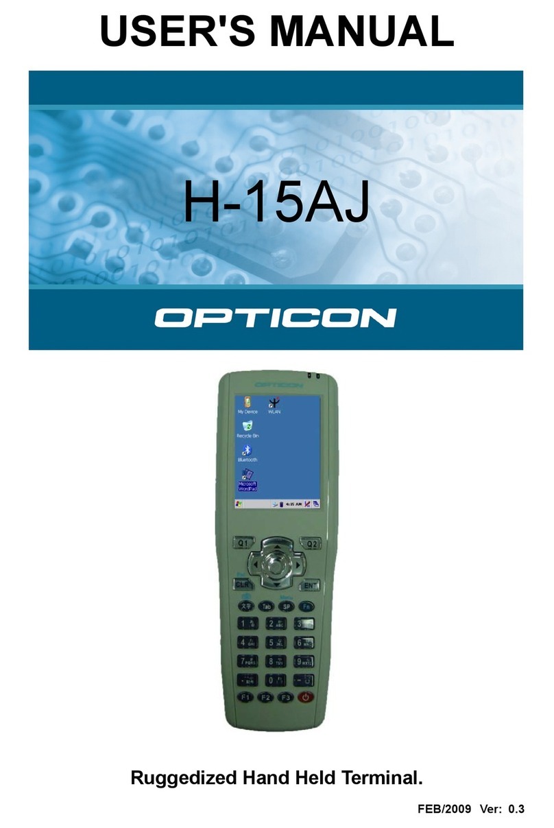 Opticon H-15AJ User manual Opticon H-15AJ User manual