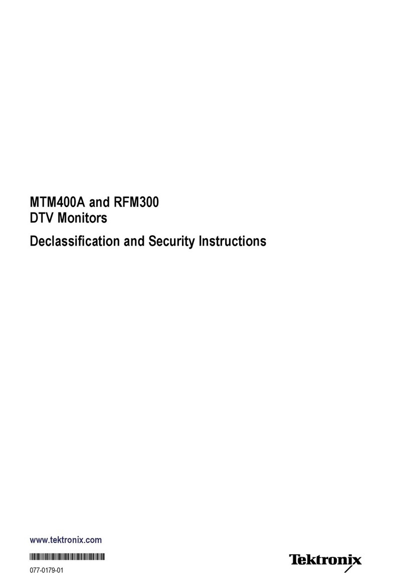 Tektronix RFM300 Installation and maintenance instructions