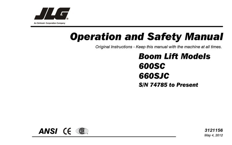 JLG 600SC Operation and safety manual