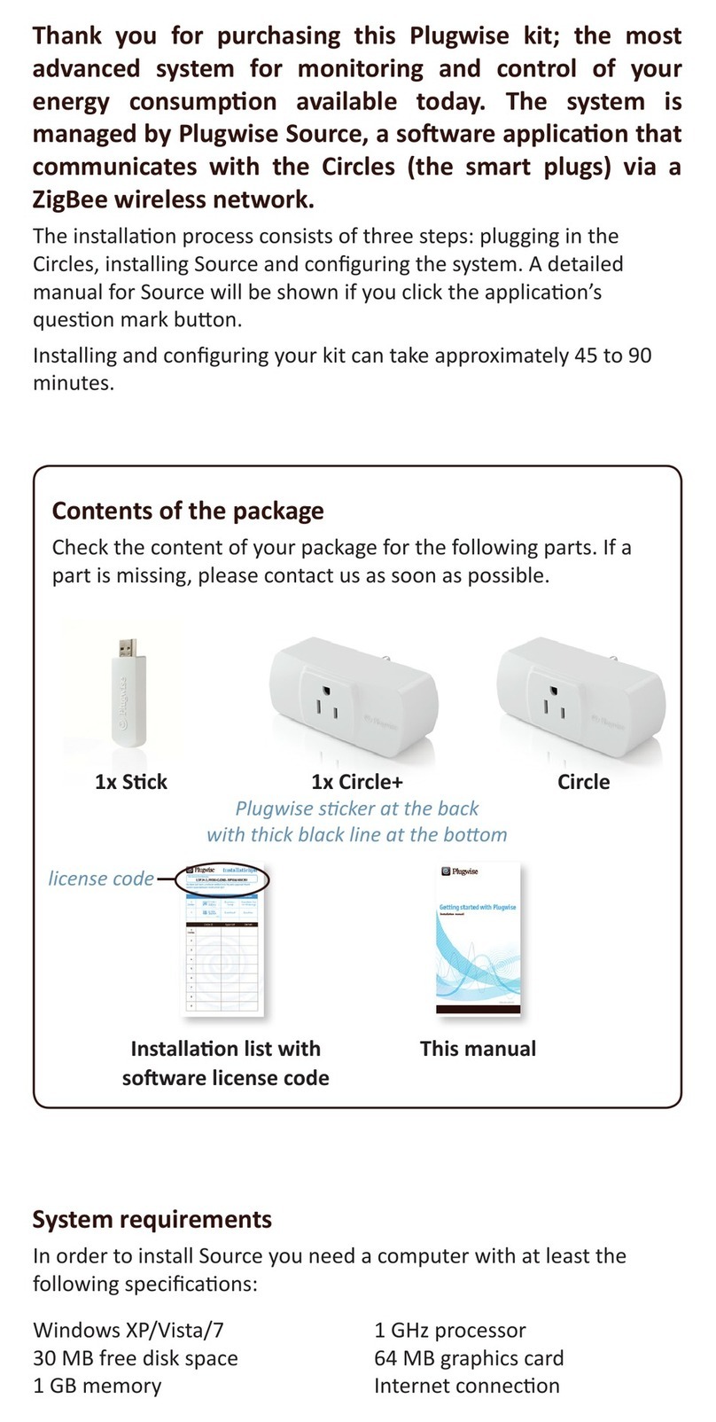 Plugwise Stick installation manual