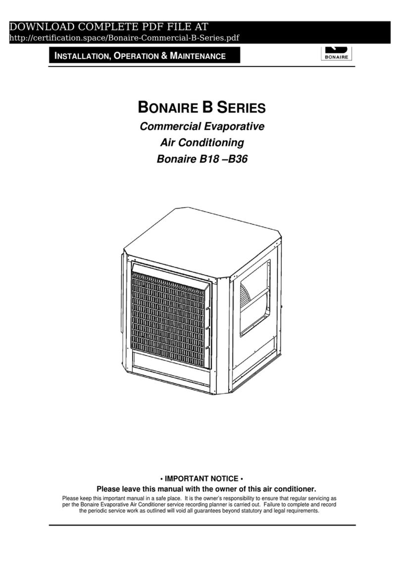 BONAIRE B18 Owner's manual