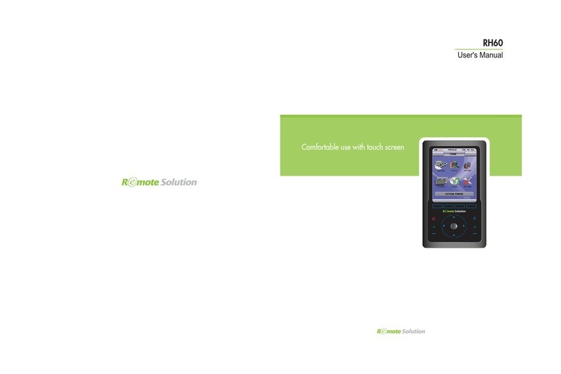 Remote Solution RH60 user manual