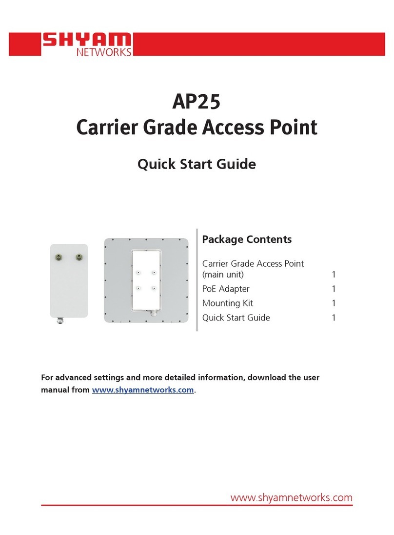 SHYAM Networks AP25-1C-E quick start guide