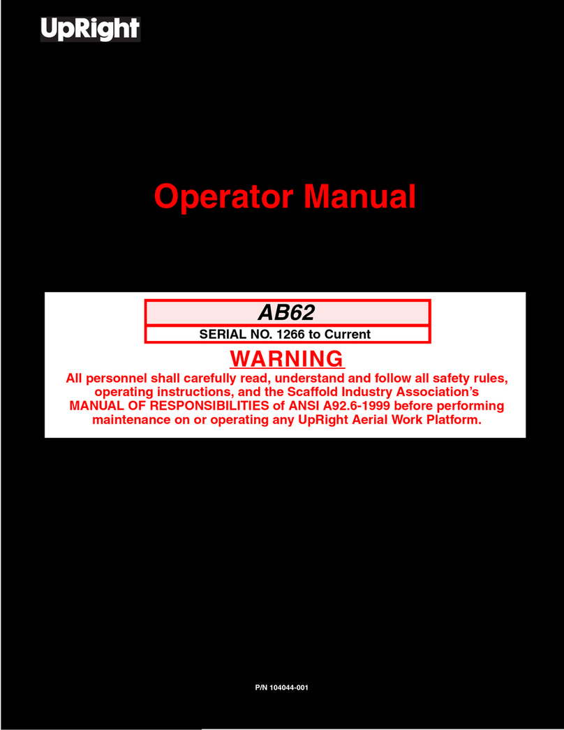 Upright ab62 Operator's manual