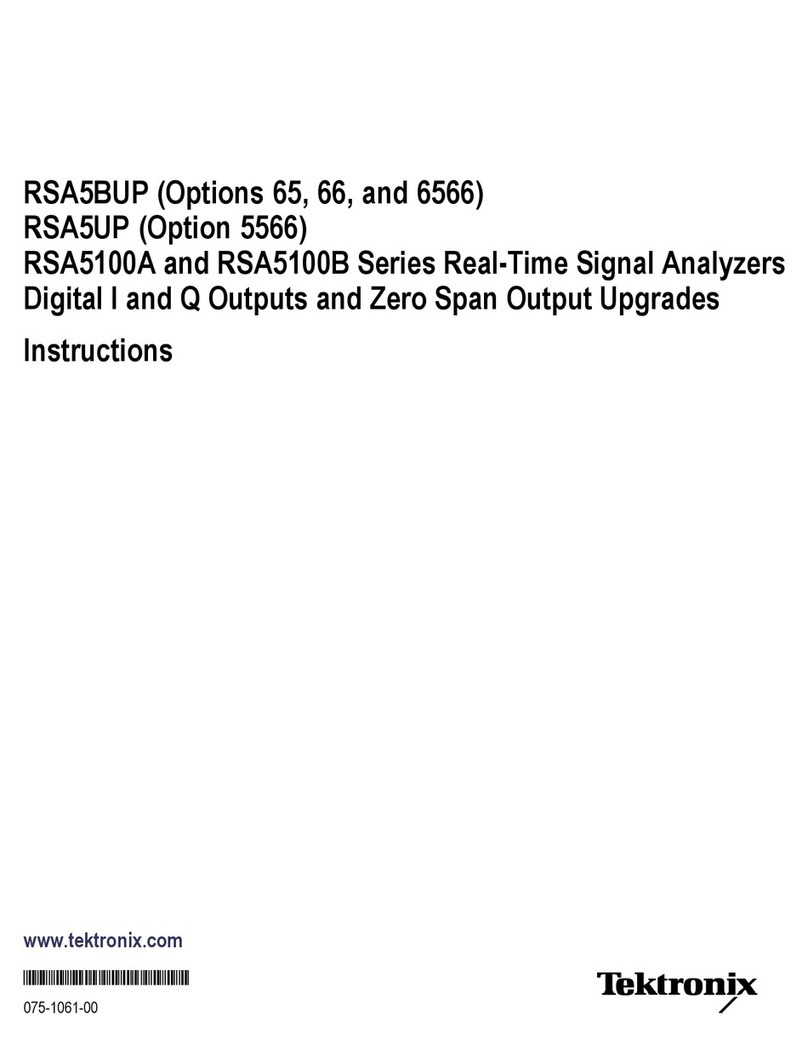 Tektronix RSA5BUP User manual