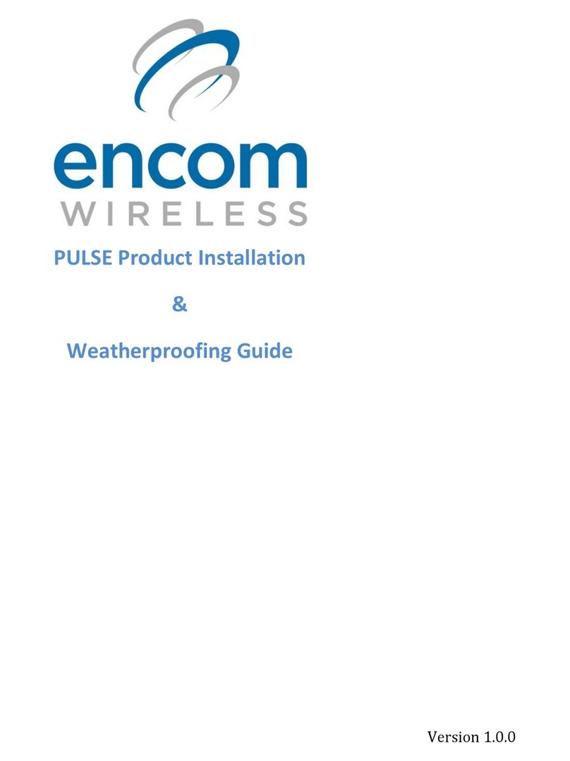 Encom Pulse series Product installation & weatherproofing guide