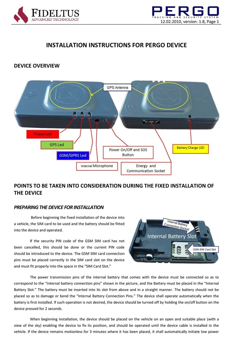 PERGO F60 installation instructions