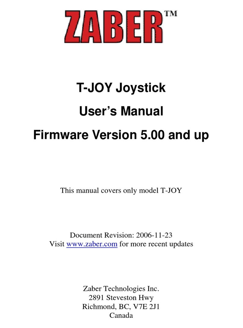 Zaber T-JOY user manual