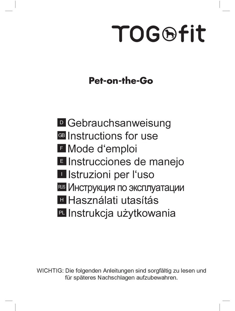 Togfit Pet-on-the-Go User manual