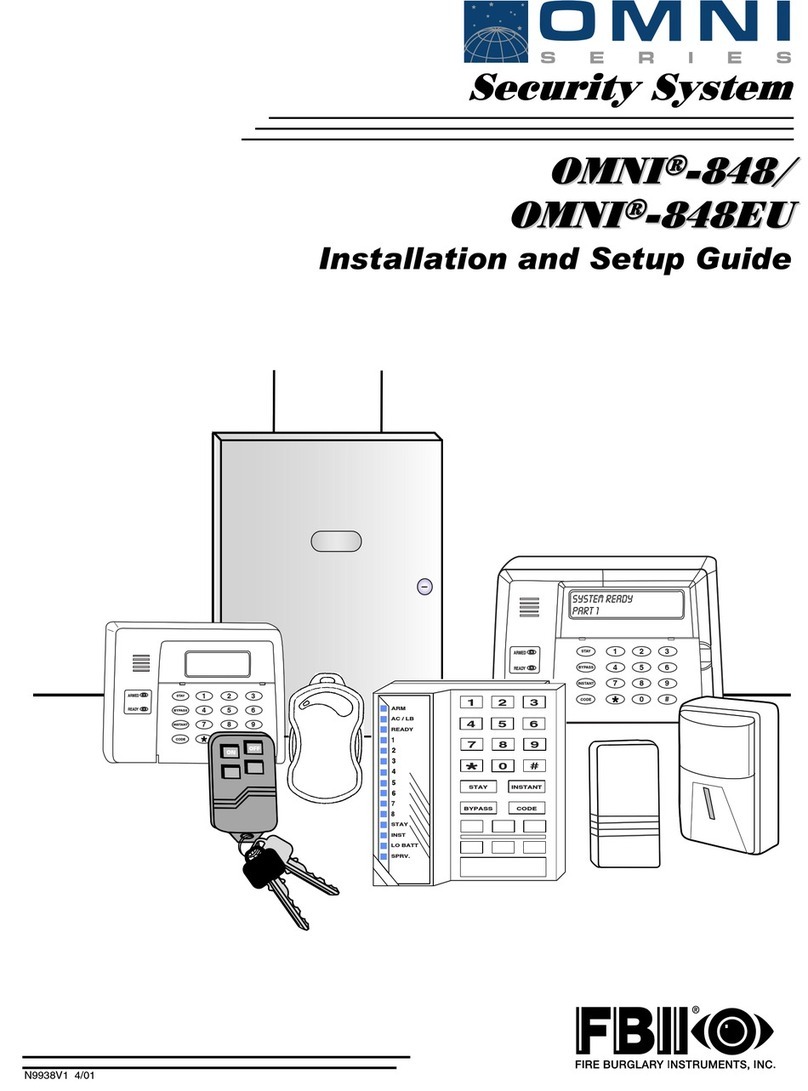 Fire Burglary Instruments OMNI-848 Manual