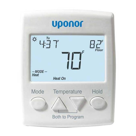 Uponor SetPoint 521 instruction sheet