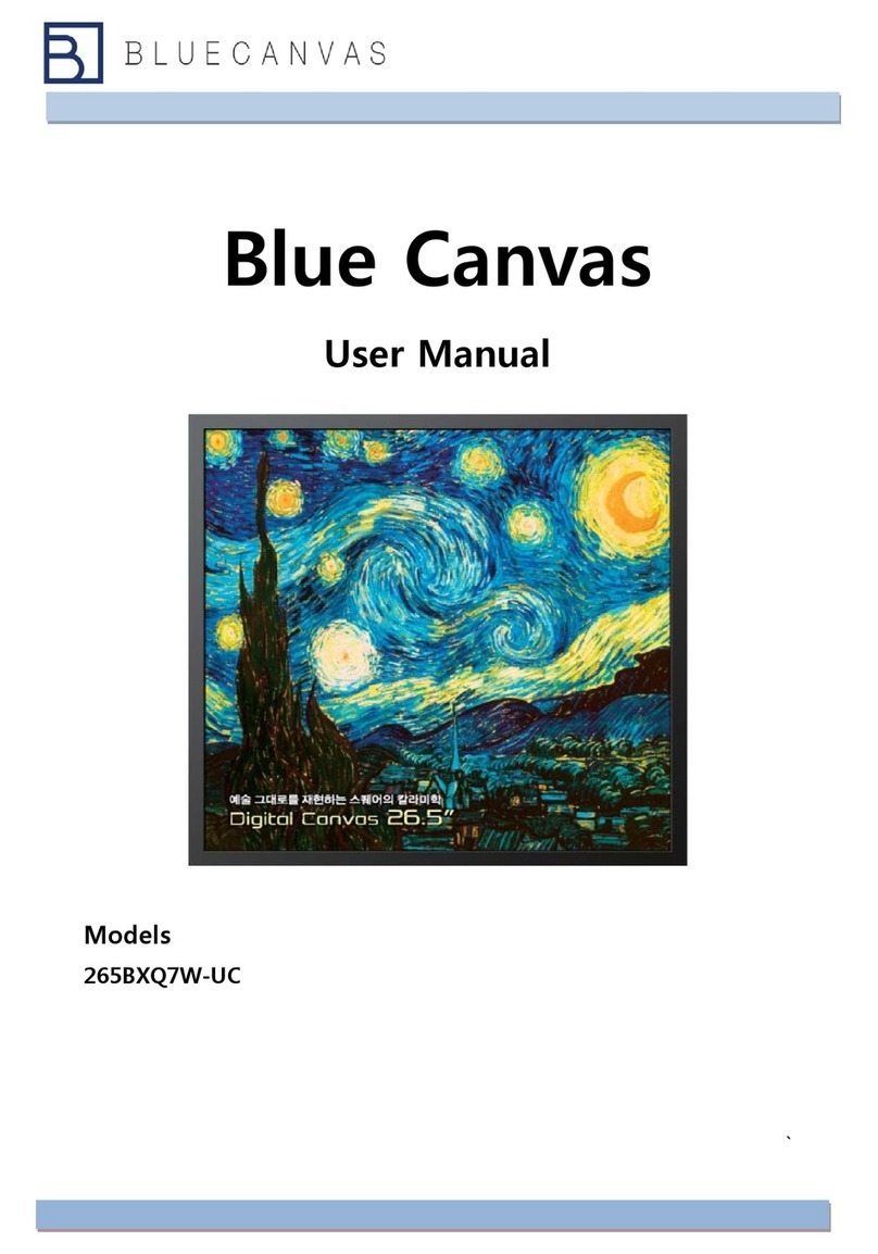 Blue Canvas 265BXQ7W-UC user manual