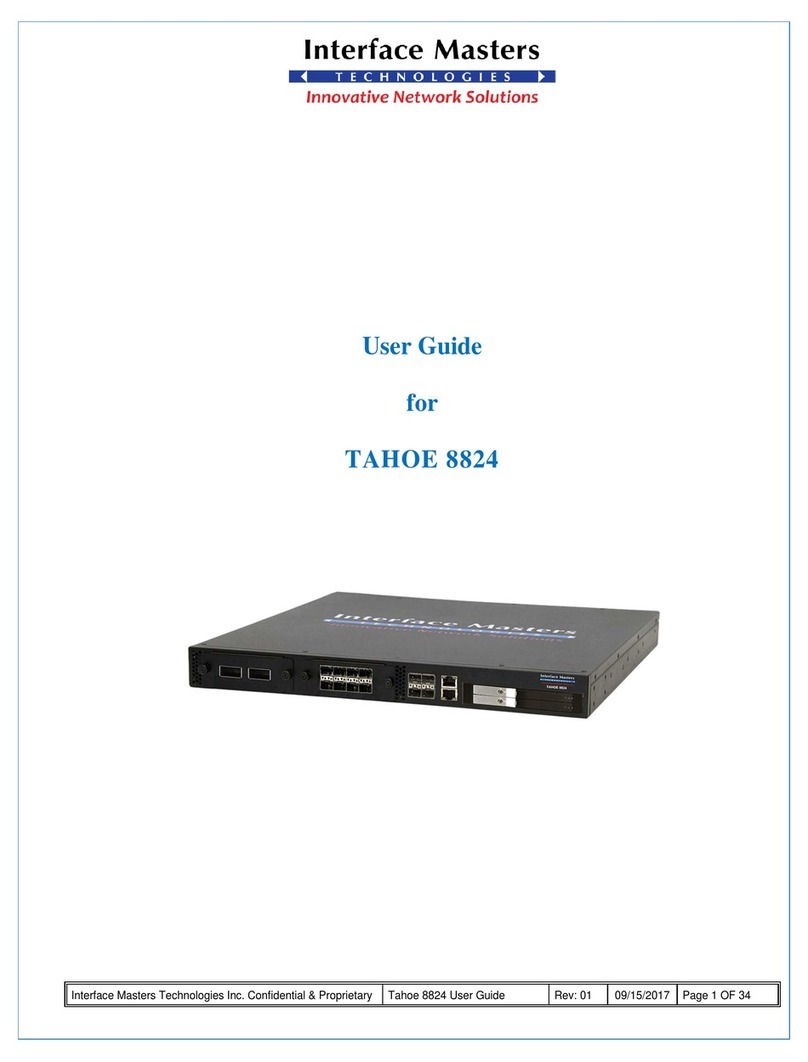 Interface Masters TAHOE 8824 User manual