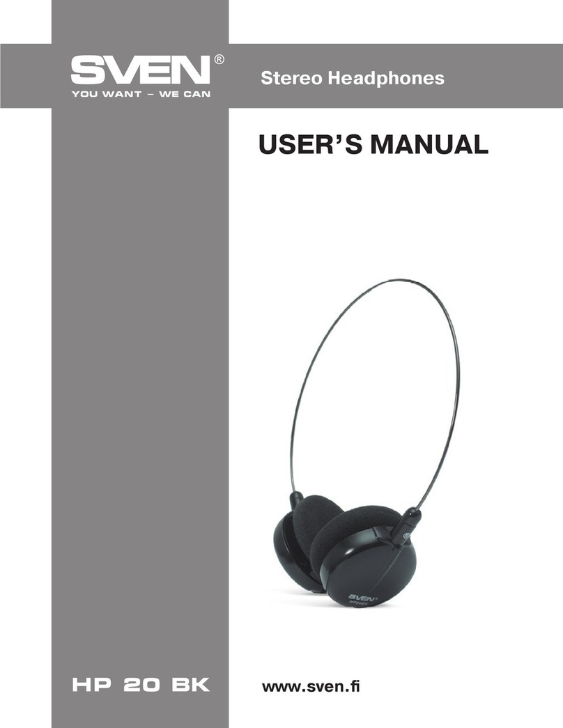 Sven HP 20 BK User manual