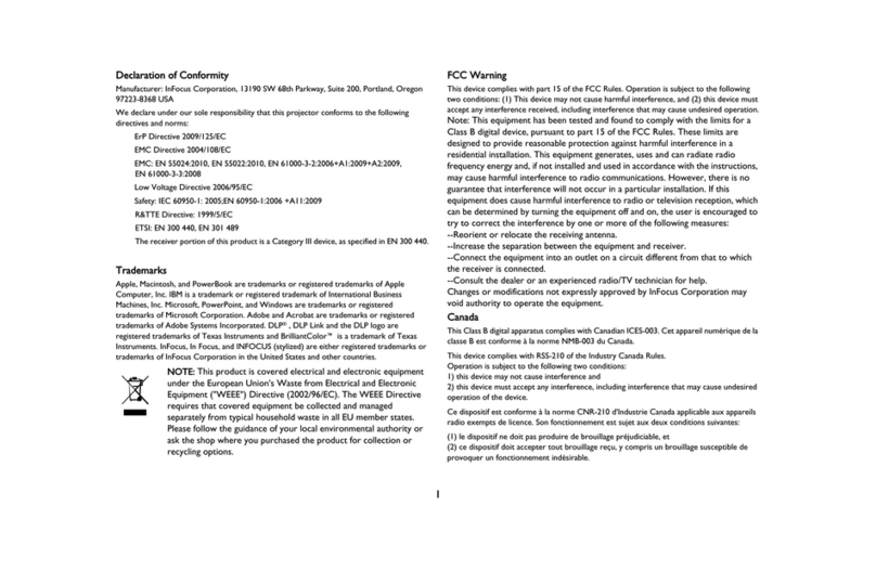 InFocus IN3924 User manual