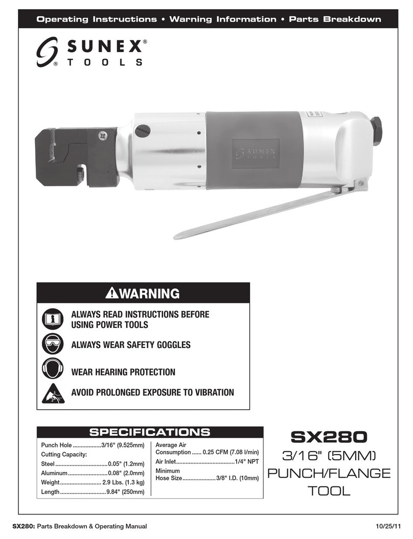 Sunex SX280 operating instructions