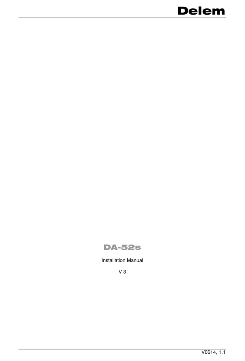 Delem DA-52s installation manual