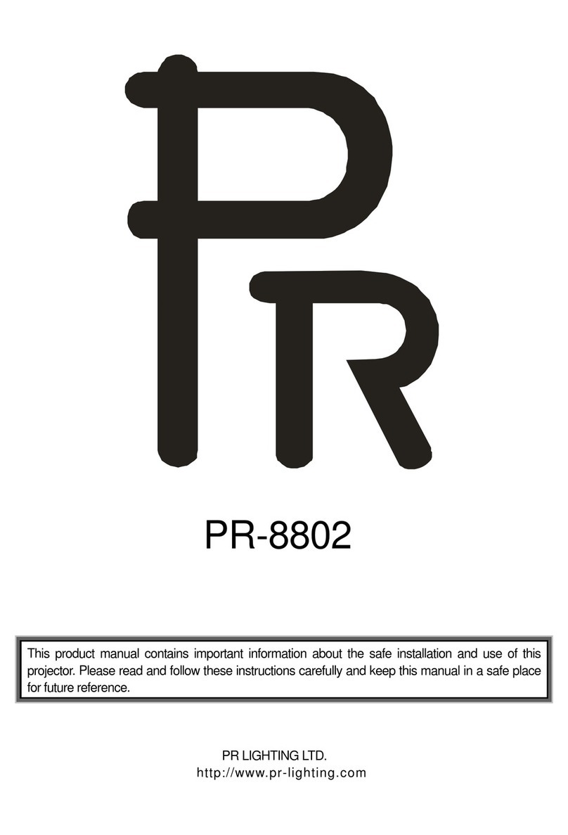 PR Lighting PR-8802 manual