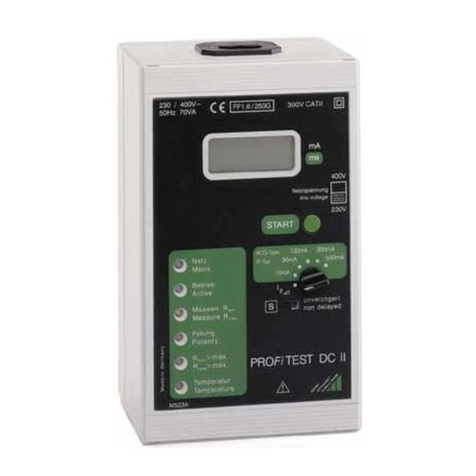Gossen MetraWatt PROFiTEST DC-II operating instructions