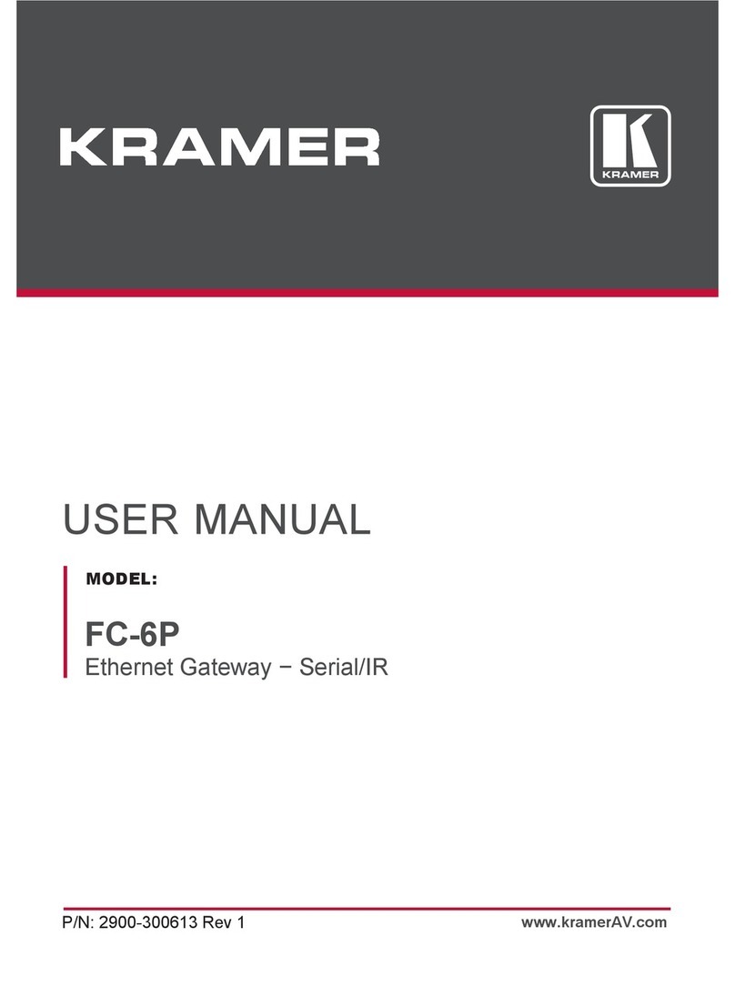 Kramer FC-6P user manual