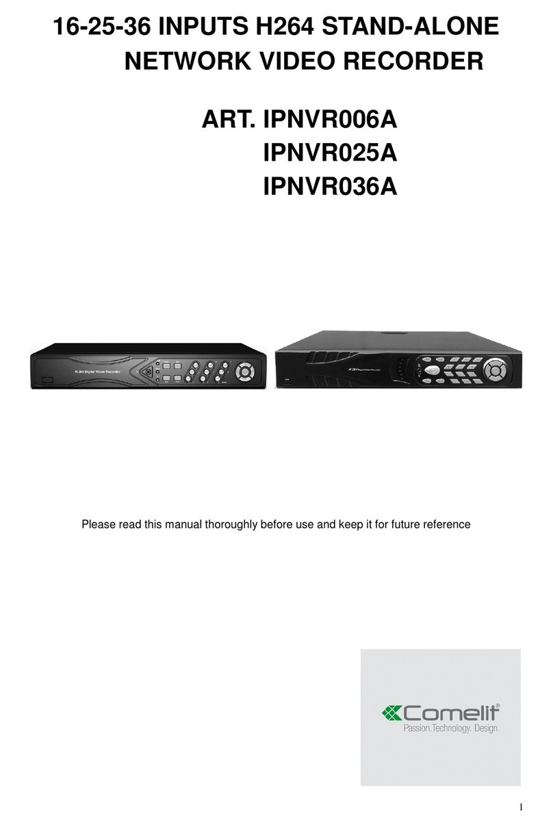 Comelit IPNVR006A manual
