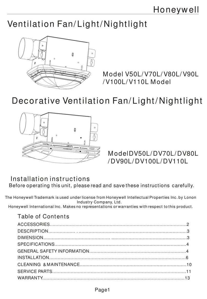 Honeywell V50L User manual