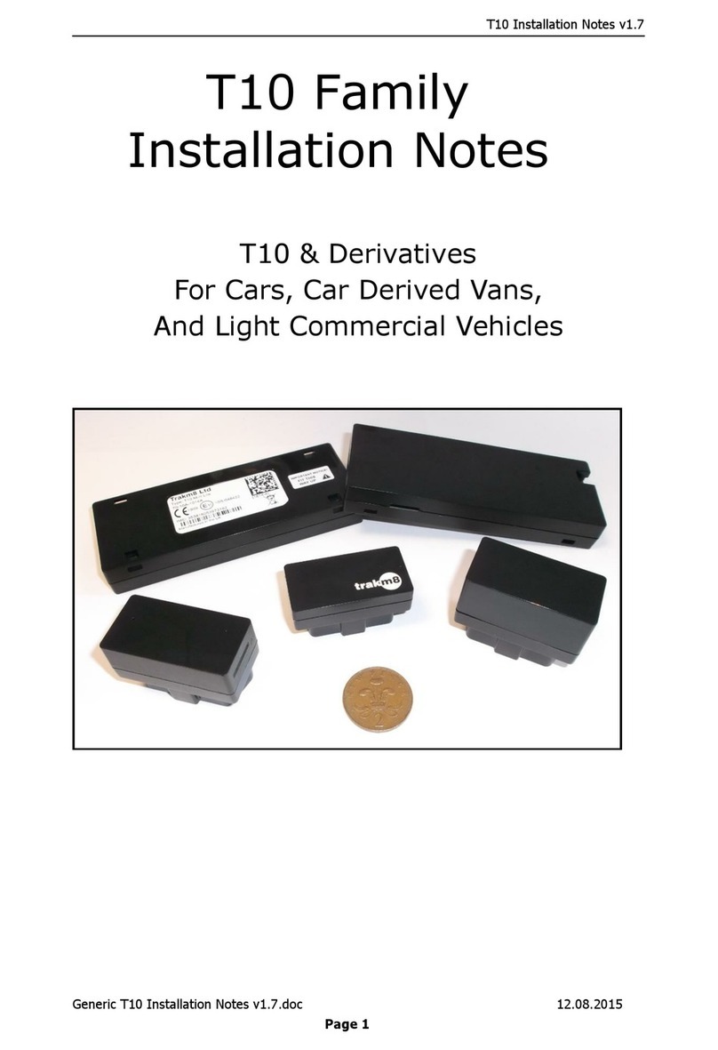 Trakm8 T10-Micro installation manual