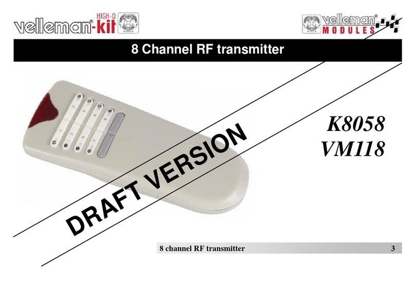 Velleman vm118 user manual