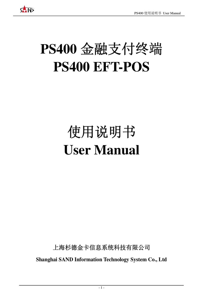 Shanghai SAND Information Technology System Co., Ltd PS400 EFT-POS user manual