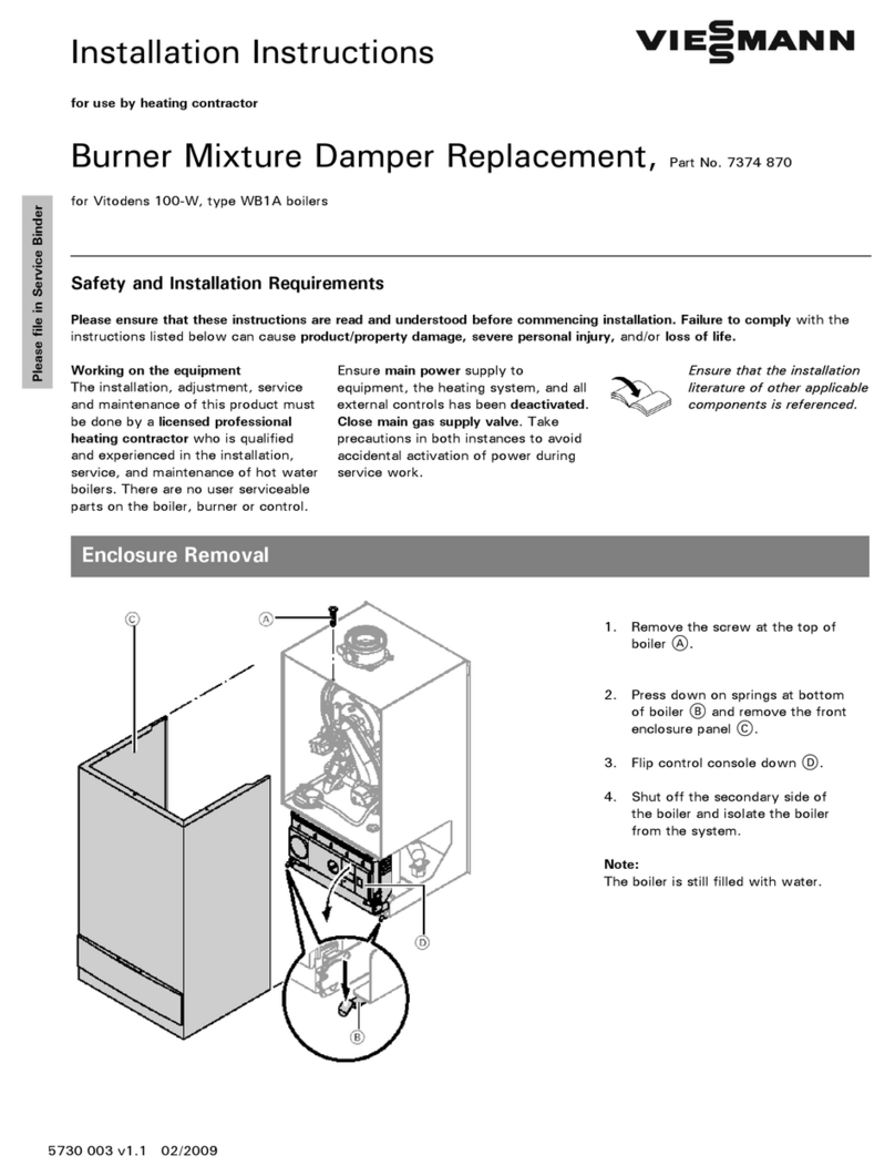 Viessmann Vitodens 100-W User manual