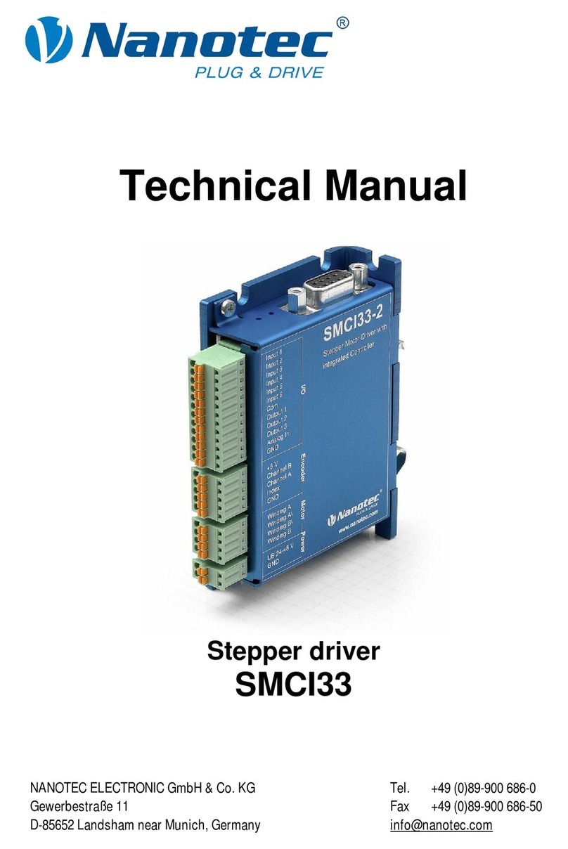 NANOTEC SMCI33 Technical manual