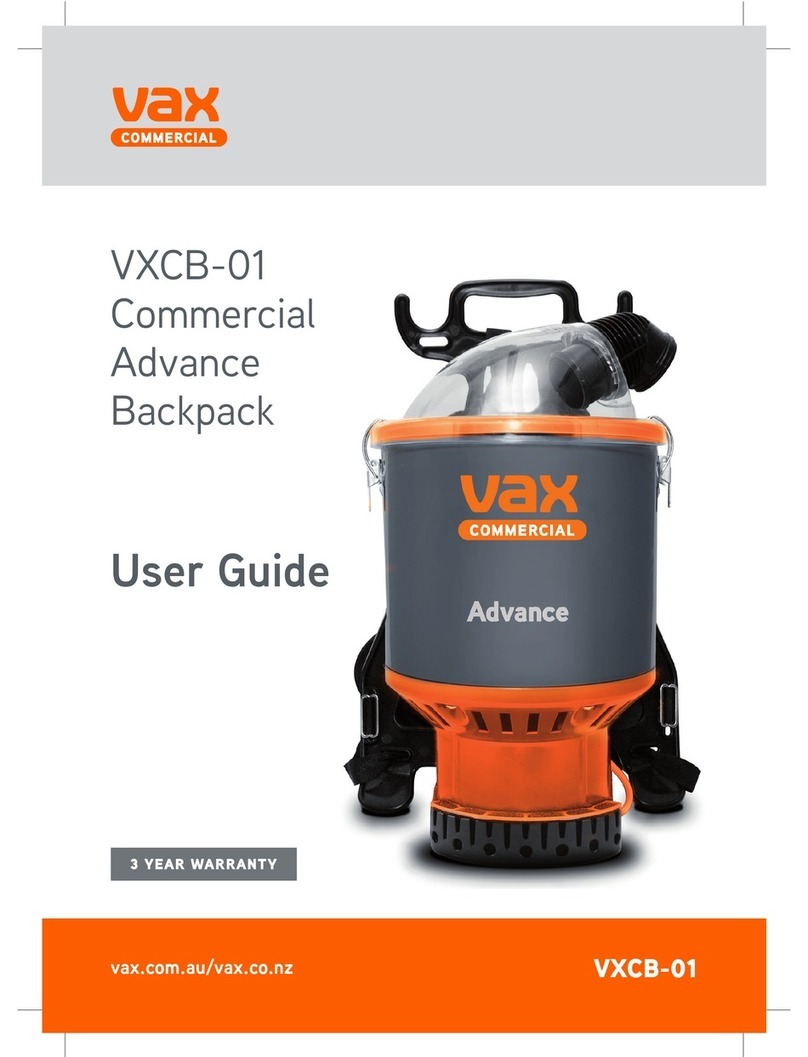 Vax VXCB-01 User manual Vax VXCB-01 User manual