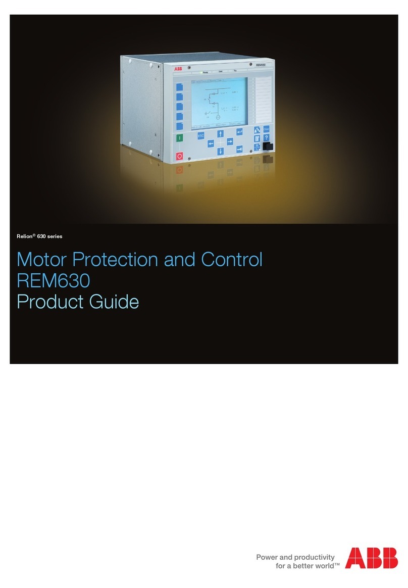 ABB REM630 User manual