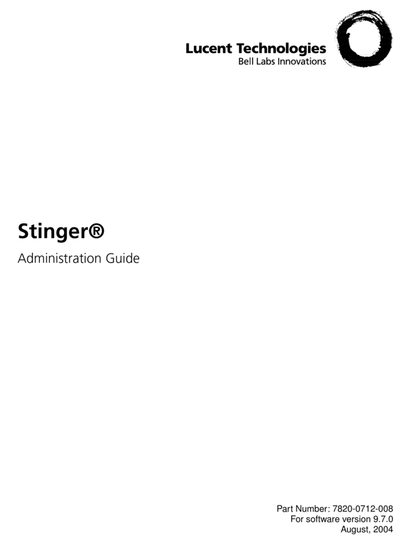 Lucent Technologies Stinger Administration guide