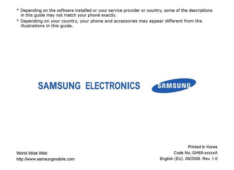 Samsung SGH-Z230 User manual
