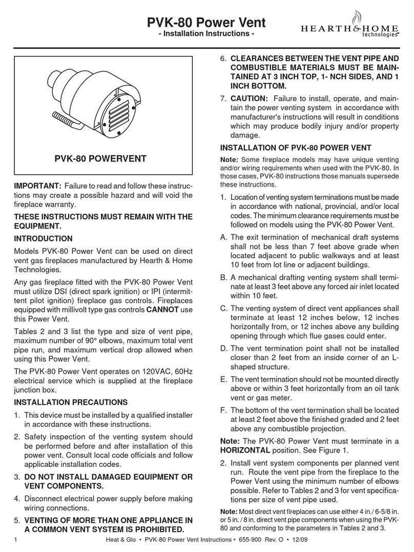 Hearth and Home Technologies PVK-80 User manual Hearth and Home Technologies PVK-80 User manual