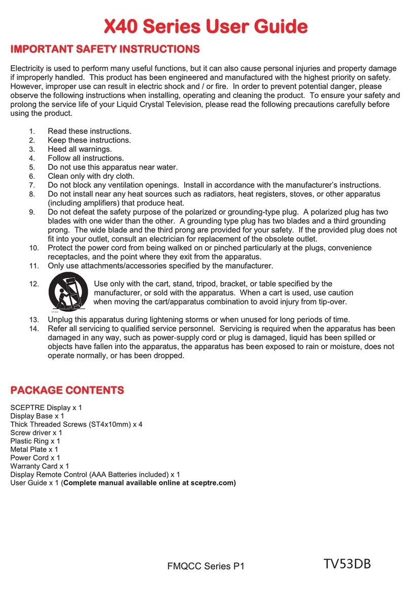 Sceptre X408BV-FHD User manual